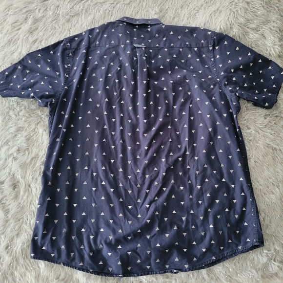 Heritage Report Collection Geometric Button Collared Shirt Pearl Snap Slim XXL - Picture 3 of 5